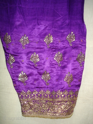 Trouser Satin Silk,Kalchock Zari Embroidery From Gujarat India(DSC08013 New).                        