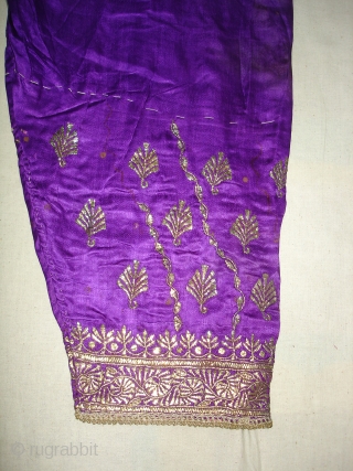 Trouser Satin Silk,Kalchock Zari Embroidery From Gujarat India(DSC08013 New).                        