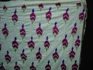 Embroidery Odhani(Cotton Malmal) From Tharpar Region of Pakistan.Its size is 128cmX208cm(DSC01974New).                      