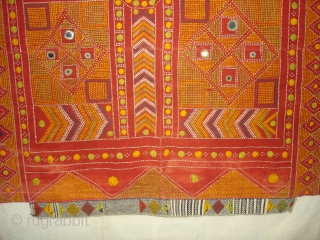 Odhani Bishnoi Shawl From Shekhawati District of Rajasthan, India. Odhani Look Like Tie and Dye,But Embroidered one by one on the cotton Khadder (Village Khadi)cloth with natural colours,In the Villages of Shekhawati  ...