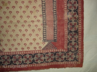 Prayer Arch Kalimkari From Kutch Gujarat.India.Khadi Cotton cloth. 19th Century.Its size is 80cm X130cm.(DSC01650 New)                  