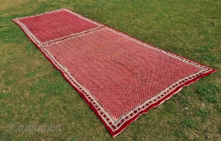 Chintz Kalamkari Wood Block And Hand-Drawn, Mordant- And Resist-Dyed Khadi Cotton, From Gujarat Western Part of India. India. 

C.1850-1900.

Exported to the South-East Asian Market. known as Saudagiri Prints.

 Its size is 142cmX450cm  ...