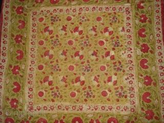 Early Block Print Chakla(Cotton Khadi)From Rajasthan,India.Its size is 72x72cm(DSC09547 New).
                       