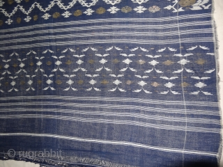 Dhakai Jamdani Saree Indigo blue Natural Colour, Cotton with  Real Zari weaving From Dhaka District, of Bangladesh. India. Jamdani was originally known as Dhakai named after the city of Dhaka, Jamdani  ...