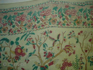 Palampore(Cotton Khadi)from Uttar Pradesh.India.Made for the European export market.Circa 1900.Its size is 210cmx260cm.Good Condition(DSC02436 New).                  