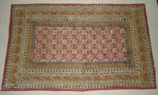 Saudagiri Block Print(Cotton Khadi)From Gujarat,India.Its size is 128cmx208cm(DSC00153 New).                        