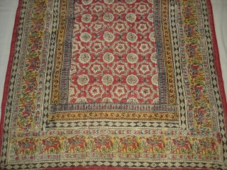 Saudagiri Block Print(Cotton Khadi)From Gujarat,India.Its size is 128cmx208cm(DSC00153 New).                        