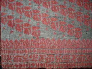 Jamdani Finest Muslin Cotton Sari, From Dhaka District of Bangladesh.North-East India. Jamdani was originally known as Dhakai named after the city of Dhaka, Jamdani is Persian deriving name from 'Jam', meaning flower,  ...