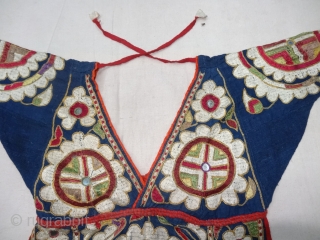 Indigo Blue,Embroidery Backless Choli From Chamba Region of Himachal Pradesh India.Circa 1900(20190513_152707).                     