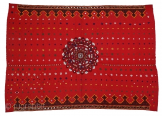 Woman’s Shawl(Abochchini),Probably from Meghwar Group ,Tharparkar Pakistan. India.C.900.Its size is 147cmX207cm(DSC05948).                      