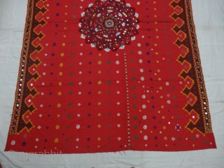 Woman’s Shawl(Abochchini),Probably from Meghwar Group ,Tharparkar Pakistan. India.C.900.Its size is 147cmX207cm(DSC05948).                      