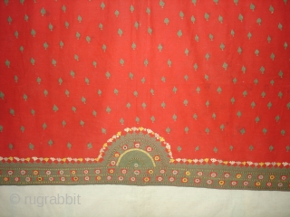 woman's Shawl Abochhini Probably Rajput Group,From Tharparkar Sindh of Pakistan.cotton with cotton Embroidery.Its size is 145cmX210cm(DSC03620 New).                