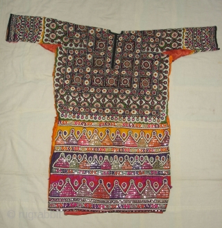 Woman’s Tunic (Chola or Gajj),From Thano Bula Khan , Sindh Region Of Pakistan. India. This were traditionally used mainly by Burfati Group of Thano Bula Khan, Dadu. Sindh Region.Silk Embroidered With Silk,  ...