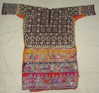 Woman’s Tunic (Chola or Gajj),From Thano Bula Khan , Sindh Region Of Pakistan. India. This were traditionally used mainly by Burfati Group of Thano Bula Khan, Dadu. Sindh Region.Silk Embroidered With Silk,  ...