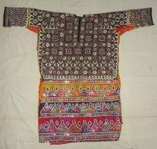 Woman’s Tunic (Chola or Gajj),From Thano Bula Khan , Sindh Region Of Pakistan. India. This were traditionally used mainly by Burfati Group of Thano Bula Khan, Dadu. Sindh Region.Silk Embroidered With Silk,  ...