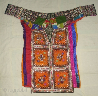 Woman’s Tunic (Chola or Gajj),From Thano Bula Khan , Sindh Region Of Pakistan. India. This were traditionally used mainly by Burfati Group of Thano Bula Khan, Dadu. Sindh Region.Silk Embroidered With Silk,  ...