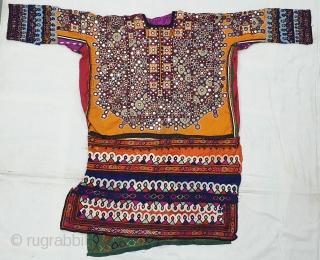 Woman’s Tunic (Chola or Gajj),From Thano Bula Khan , Sindh Region Of Pakistan. India. This were traditionally used mainly by Burfati Group of Thano Bula Khan, Dadu. Sindh Region.Silk Embroidered With Silk,  ...