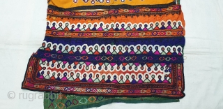 Woman’s Tunic (Chola or Gajj),From Thano Bula Khan , Sindh Region Of Pakistan. India. This were traditionally used mainly by Burfati Group of Thano Bula Khan, Dadu. Sindh Region.Silk Embroidered With Silk,  ...