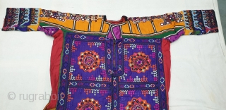 Woman’s Tunic (Chola or Gajj),From Thano Bula Khan , Sindh Region Of Pakistan. India. This were traditionally used mainly by Burfati Group of Thano Bula Khan, Dadu. Sindh Region.Silk Embroidered With Silk,  ...