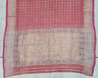 Paithani Shalu Saree Double Pallu (Pallov) Sari, Its characterised by borders of an oblique square design, and a two pallu design,It’s a Cotton and zari weave sari. This type of sari is  ...