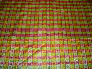 Mashru(Chinese Silk)Chakla From Kutch Gujarat India.Its size is 78X78cm(DSC09261 New).                       