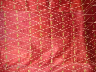 Thirma Wedding Bagh From West(Pakistan)Punjab.India. Embroidery Of this Bagh may have been imitating the Point of Mountain-like motif of ikat weaving(DSC05131 New).           