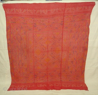 Odhani cotton,Tie and Dye From Rajasthan.India.Its size is 130cmX150cm(DSC04139 New).                       