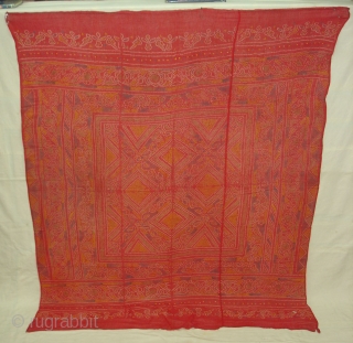 Odhani cotton,Tie and Dye From Rajasthan.India.Its size is 130cmX150cm(DSC04139 New).                       