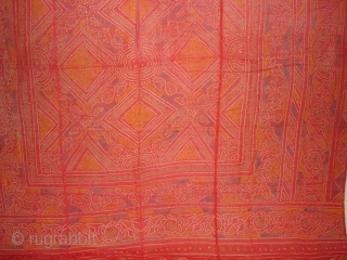 Odhani cotton,Tie and Dye From Rajasthan.India.Its size is 130cmX150cm(DSC04139 New).                       