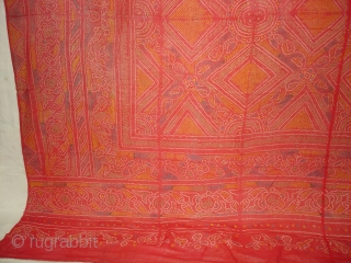 Odhani cotton,Tie and Dye From Rajasthan.India.Its size is 130cmX150cm(DSC04139 New).                       