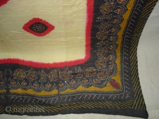 Odhani cotton,Tie and Dye From Rajasthan.India.Its size is 120cmX210cm(DSC04153 New).                       