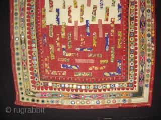 Embroidered and Printed Patch work Quilt From Dwaraka Region of Saurashtra Gujarat.India.very fine quilted and Patch work.Rare kind of Piece.Its size is 65cmX102cm(DSC04270 New).         