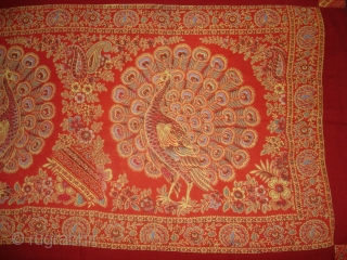Pichwai Of Morakuti (Dancing Peacock)From Manchester England made for Indian Market. Roller Printed on Cotton.its size is 54cmX94cm(DSC05392 New).              