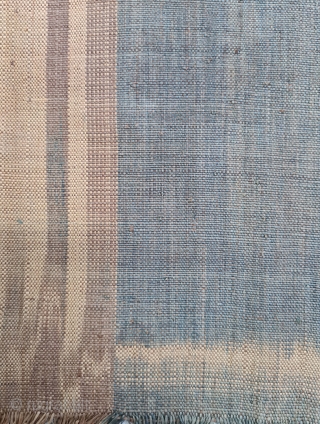 Raffia Ikat Prayer Mat, of Sakalaya People,West coast of Madagascar Africa , Warp Predominant Plain-weave, Warp-resist Dyeing ikat. 
Its size is 81cmX90cm (20210615_151935).           