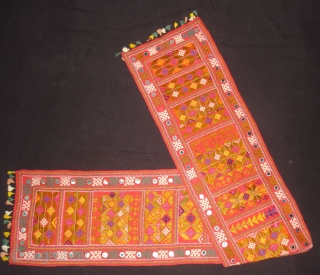 Bokani Man's Wedding Scarves or Shashe From Suthar Group,Of Sindh Tharparkar Area of Pakistan.Its size is 24cmX140cm(DSC04289).                