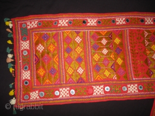 Bokani Man's Wedding Scarves or Shashe From Suthar Group,Of Sindh Tharparkar Area of Pakistan.Its size is 24cmX140cm(DSC04289).                