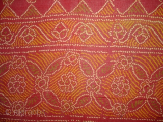 Odhani(cotton)Tie and Dye From Rajasthan. India.Belongs to Royal Rajput Group Of Mewar Rajasthan.C.1900.Its size is 180cmX240cm(DSC04171 New).                