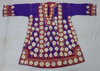 Ceremonial Chamba Costume, From Himachal Pradesh India. India.

Silk ground with flow silk embroidery.

C.1900.

Its size is L-80,W-62cm,
Shoulder 19cmX36cm (DSC07635).               