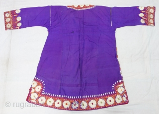Ceremonial Chamba Costume, From Himachal Pradesh India. India.

Silk ground with flow silk embroidery.

C.1900.

Its size is L-80,W-62cm,
Shoulder 19cmX36cm (DSC07635).               
