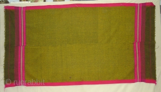 Waziri Shawl From West Punjab(Pakistan)India.Made of silk and cotton.Its size is 120cm x 230cm. Condition is Good(DSC05206 New).               