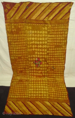 Phulkari From West(Pakistan)Punjab. India.known As Vari-Da-Bagh ,Very Rare influence of Different Design and different colour Nazar buti(DSC02439 New).               