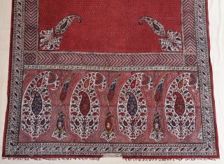 Kalamkari Double Sided (Front and Back same Design),From South India Made for Persian Market,Late 19th Early 20th Century.Hand spurn cotton,Natural Dyes.Its size is 135cmX235cm(20200710_144506).
         