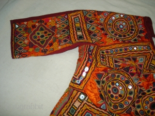 Ceremonial Womens Blouse(Kapada)FIne Rabari Embroidery From Kutch Gujarat, India.This were Traditionally used mainly Rabari Community of Kutch Gujarat India.C.1900(DSC05862 New).             