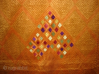 Phulkari From West Punjab.India.known As Vari-da-Bagh with Mathurawati Design.Rare Design Bagh (DSC05218 New).                    