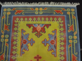 Jail Dhurrie (Cotton) with Repeat floral designs (Natural Colors), from Bikaner, Rajasthan. India. C.1900. Its size is 124cmx210cm(DSC06569).               