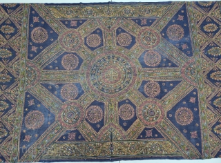 Rare Indigo Blue Rogan Art Shamiyana(Marquee)Hanging From Kutch Region of Gujarat India. Made for the  Ahir Herders Group in Kutch. 

Rogan Means Design Printed on with a mixture of thickened oil  ...