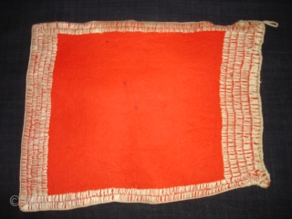 Jain Shrine cloth Ashtamangal, Mochi embroidered Silk on wool, From Gujarat,India.Its Its size is 27x34cm.C.1900. Condition is very good(DSC08909 New).             