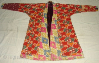 Costume from Uzbekistan,Roller Print on the Cotton and cotton velvet(DSC00443 New).                      