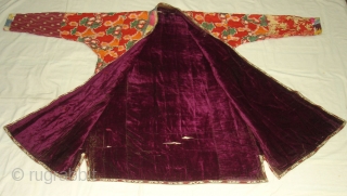 Costume from Uzbekistan,Roller Print on the Cotton and cotton velvet(DSC00443 New).                      