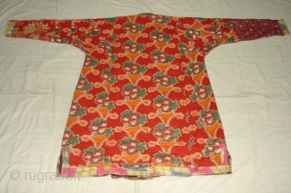 Costume from Uzbekistan,Roller Print on the Cotton and cotton velvet(DSC00443 New).                      